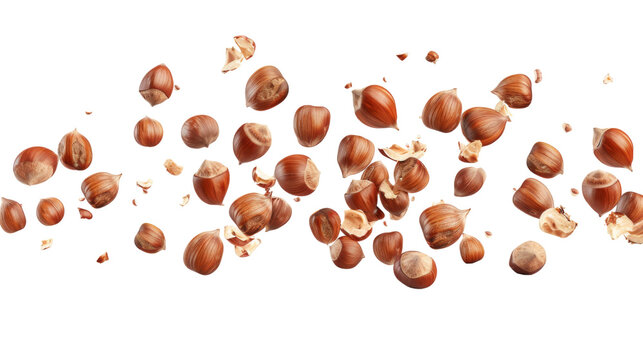 Falling hazelnuts