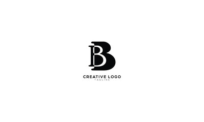 BB Abstract initial monogram letter alphabet logo design