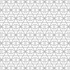 Seamless geometric pattern, monochrome pattern design with triangle basic shape ornament, on white background