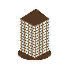 Urban tall building icon design