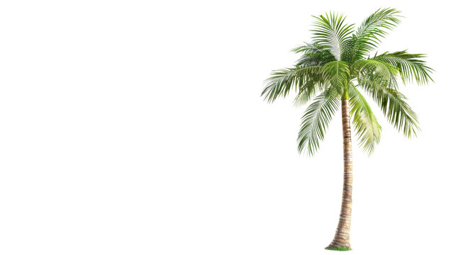 Young palm tree