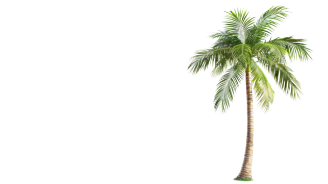Young palm tree