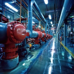 power plant Installation interior valves filters