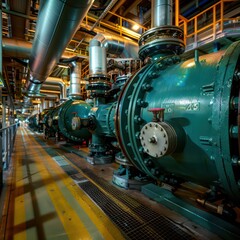 power plant Installation interior valves filters
