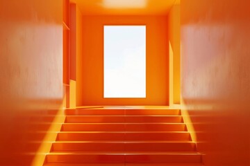 lightbox mockup with stair