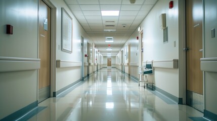 corridor in hospital Ai generated