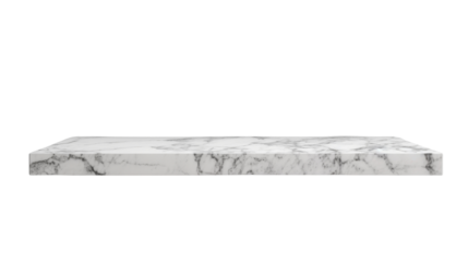 White marble table top