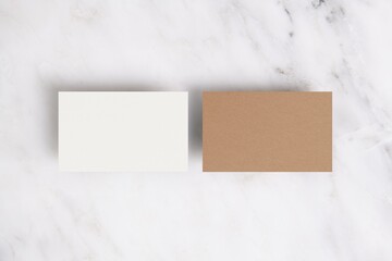 Brown business card, minimal branding with design space