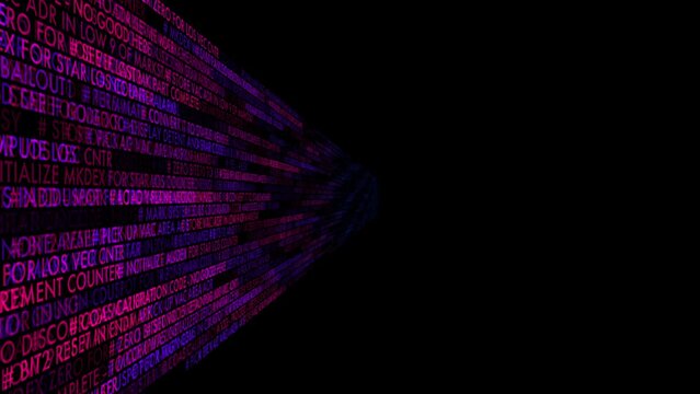 a computer generated image of a binary code on a black background