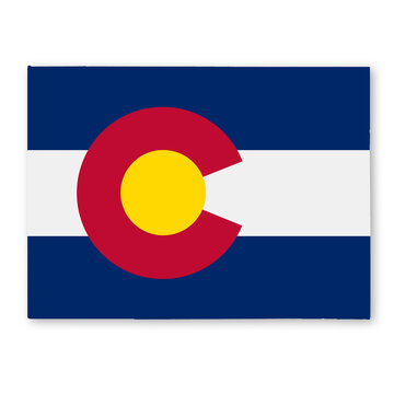 recommend clip art: Colorado State Flag Map Illustration