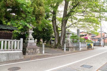 関市の春日神社の入り口