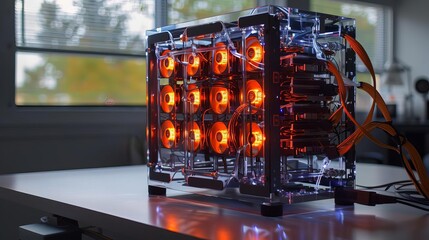 NanoMining Rigs Create miniaturized, highefficiency Bitcoin mining rigs with Nanotechnology, minimizing energy consumption and space requirements
