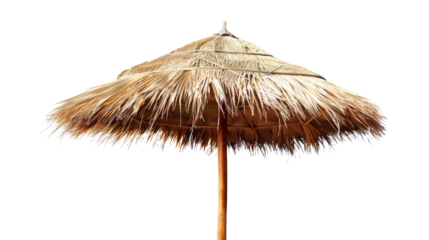Beach umbrella parasol made of coconut leaf