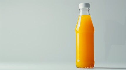 orange juice on a white background