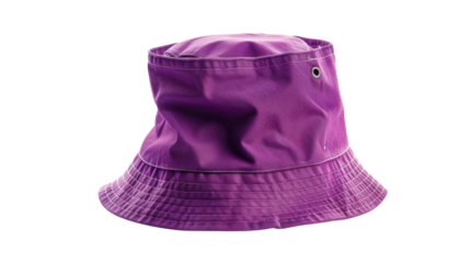 Purple bucket hat