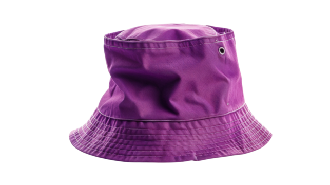 Purple bucket hat