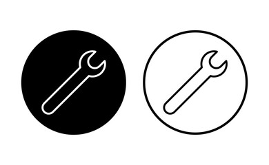 Wrench icon set. repair icon vector. tools icon vector