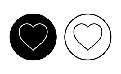 Love icon set. Heart icon vector. Like icon vector.