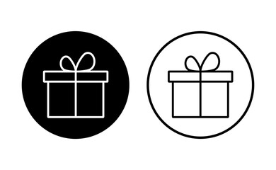 Gift icon set. gift vector icon. birthday gift