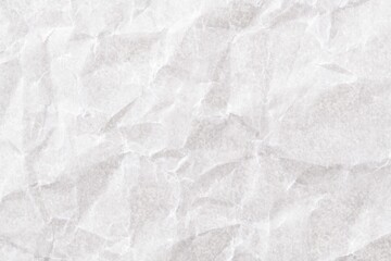 Crumpled paper texture background, off white tone
