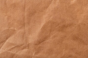 Wrinkled brown paper texture background
