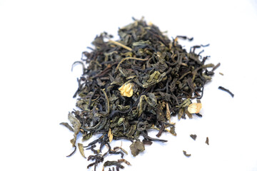 乾燥した上質な紅茶の葉、茶葉