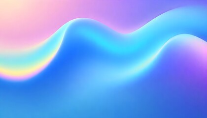 Abstract fluid iridescent holographic neon curved wave in motion colorful background. Gradient design element for backgrounds, banners, wallpapers, posters and covers.