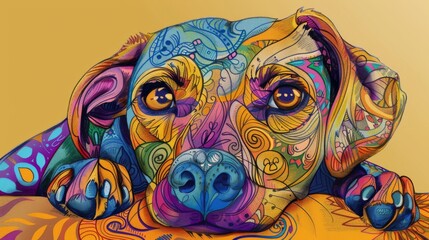 Doodle Style Pet Painting and Drawing Collection