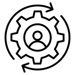Reskilling  Icon Element For Design