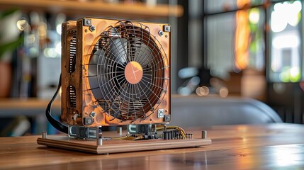 DIY electronics project kit for building a solarpowered fan, a practical summer craft