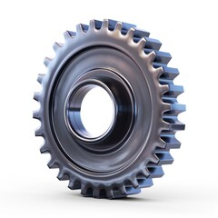 mechanical gear on a white background