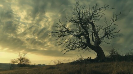 Obraz premium tree with branches that have no leaves