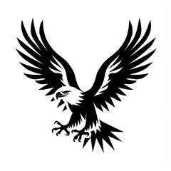 eagle icon black and white