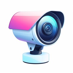 surveillance camera icon, white background