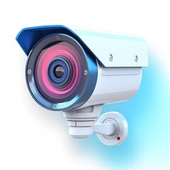 surveillance camera icon, white background