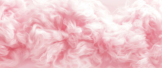 A vibrant, soft texture of pink cotton candy, perfect for an abstract and sweet background.