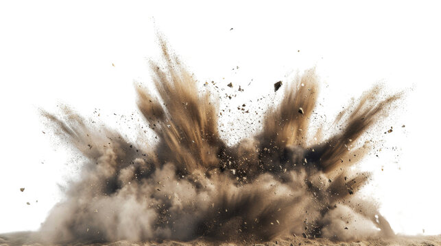 Abstract dirty explosion ground