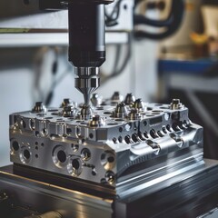 car engine head precision machining