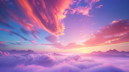 Fototapeta premium Abstract Fantasy Background Of Colourful Sky