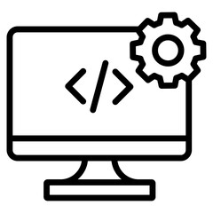 It Development  Icon Element For Design