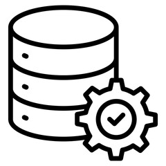 Database Management  Icon Element For Design