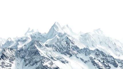 alps mountains dark blue on white background