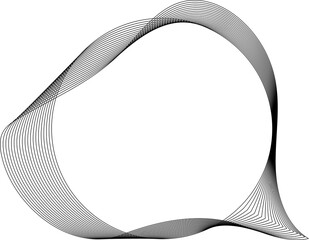 Dynamic lines circle shape. Concept digital, technology, modern