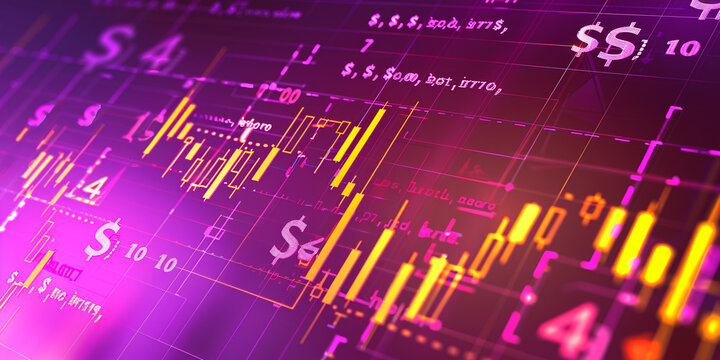 Financial Pulse: Abstract Lines Illustration Reflecting Business Growth and Market Success,Generated By Ai