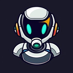 logo design to artificial intelligence robot