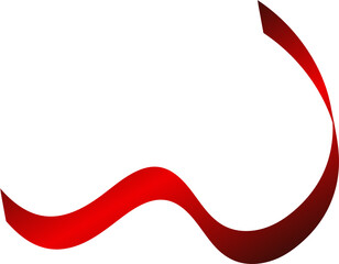 Ribbon red color. Elements for holiday