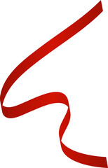 Ribbon red color. Elements for holiday