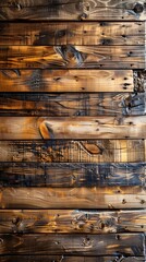Decorative Wooden Wall, A wall covered in rustic wooden planks, creating a textured background, perfect for a warm, natural aesthetic.