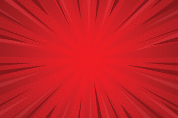 Comic abstract red background
