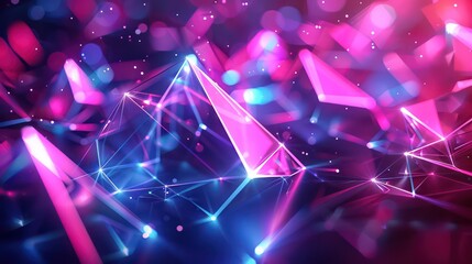 geometry laser background, dark background, bright color